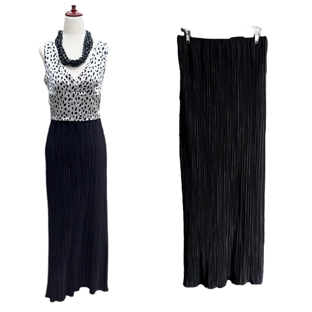 Sincerely Jules satin pleated maxi skirt